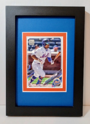 Francisco Lindor New York Mets Framed Baseball Card Plaque 2021 Topps #US1 front